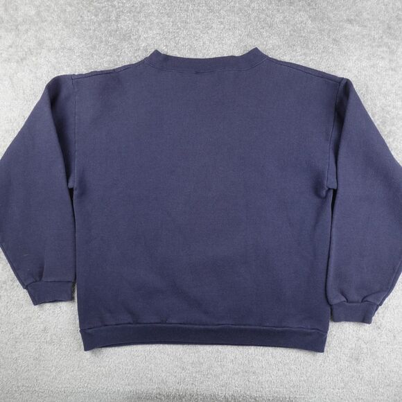 Vintage Clearwater Creek Shirt Men L Blue Big Buck Hunting Pullover Crewneck 90s - Picture 5 of 8